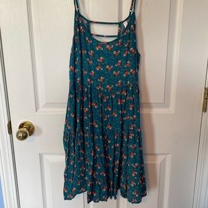 Xhilartion - Teal floral sundress
